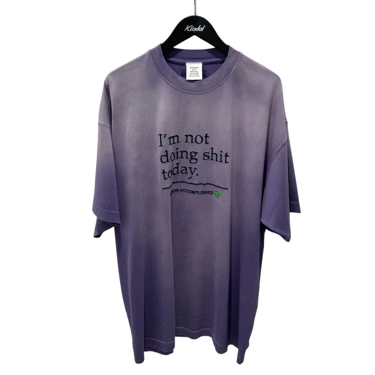 23SSI’m Not Doing Shit TodayTシャツUE63TR320L