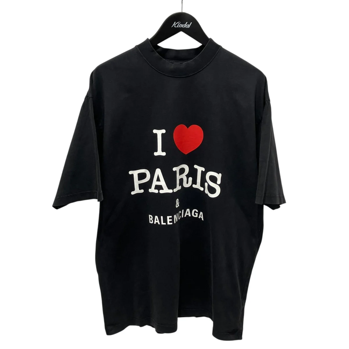 25SSUSED加工 I LOVE PARIS&BALENCIAGATシャツ764235