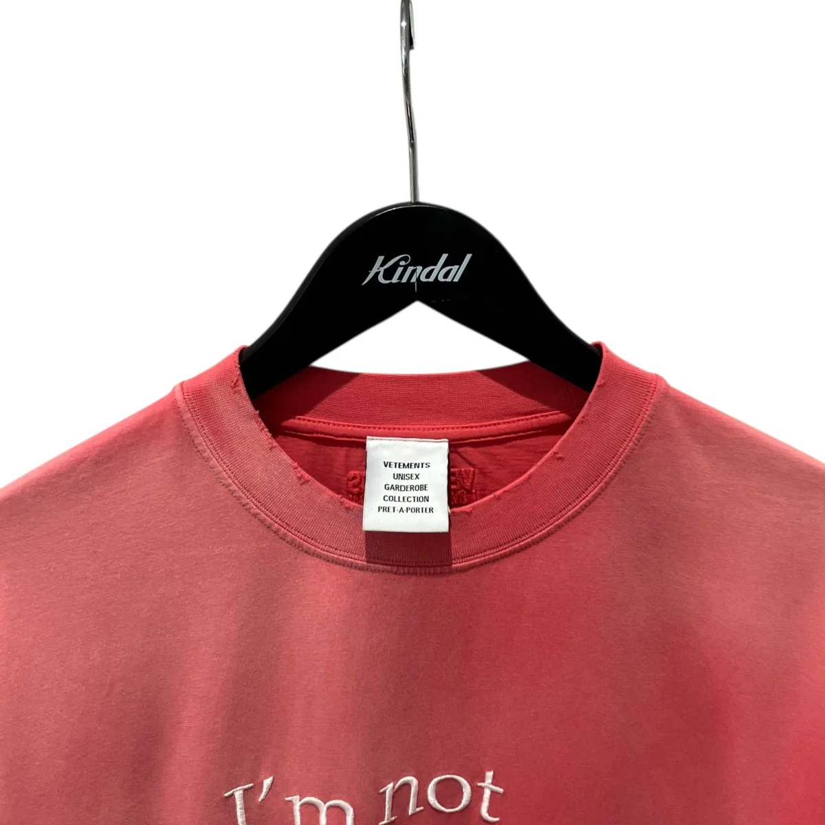 ダメージ加工メッセージロゴTシャツTシャツUE63TR320P - Image 3