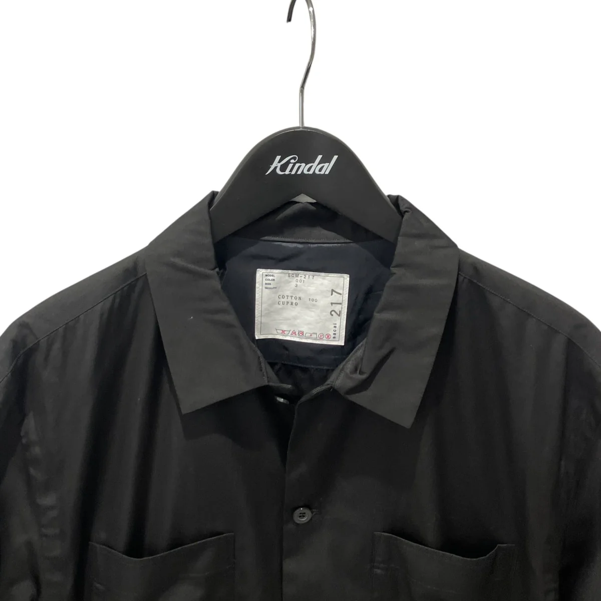 Cotton Poplin Shirt半袖シャツSCM-217 - Image 3