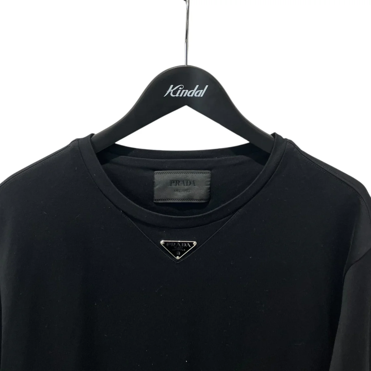 UJN861 ロゴプレートTシャツ半袖カットソー - Image 3