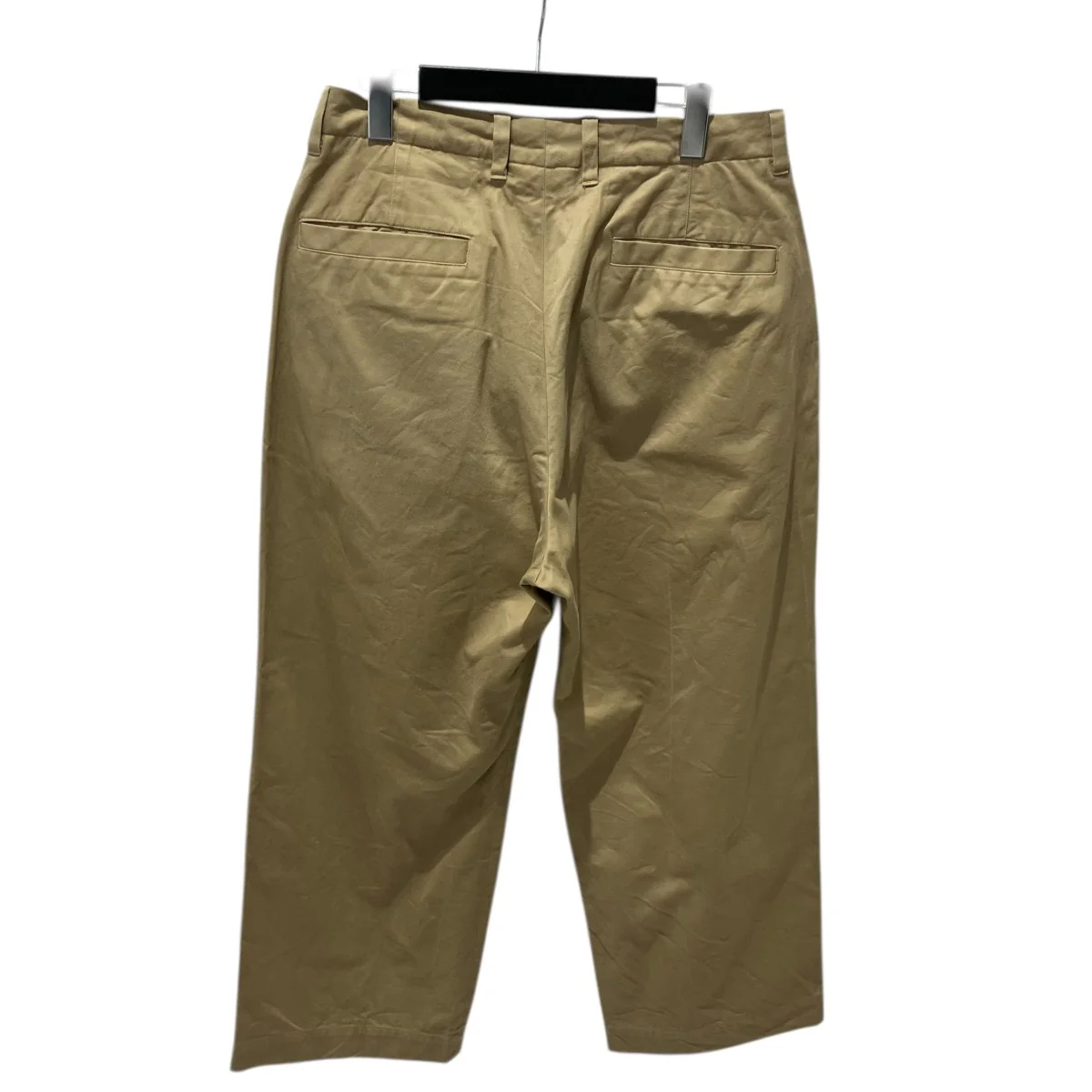 NO TUCK WIDE CHINO TROUSERSチノパン193-60504 - Image 2