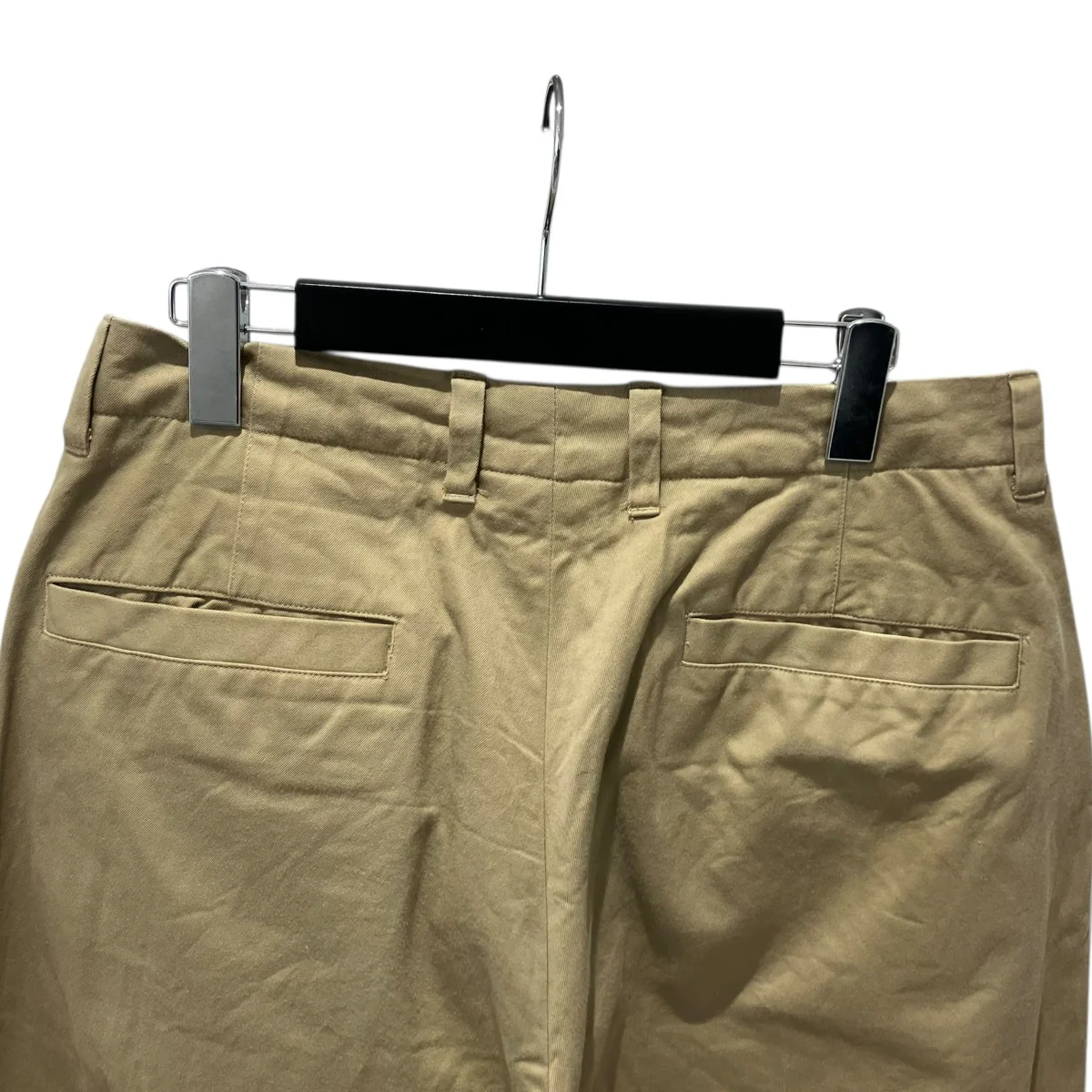 NO TUCK WIDE CHINO TROUSERSチノパン193-60504 - Image 5