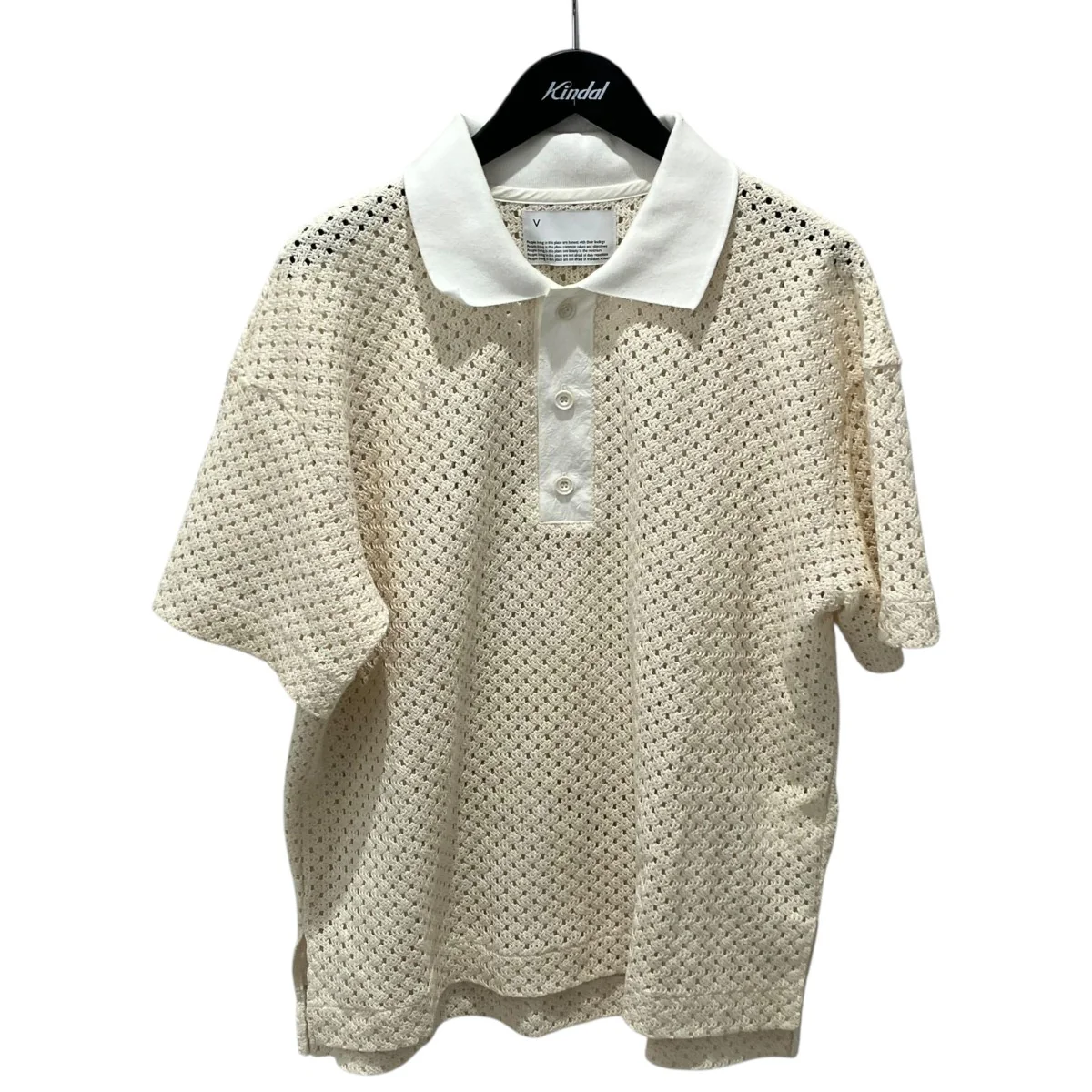RASCHEL MESH Polo ShirtニットポロシャツVOMP-N121