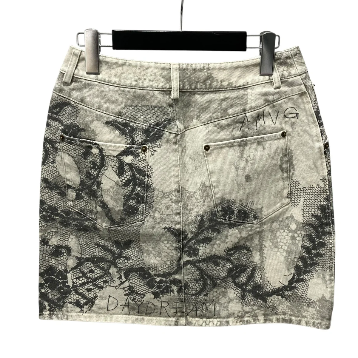 MEDI TROMPE L’OEIL LACE PRINT MINI SKIRTミニスカート0225109821050 - Image 2