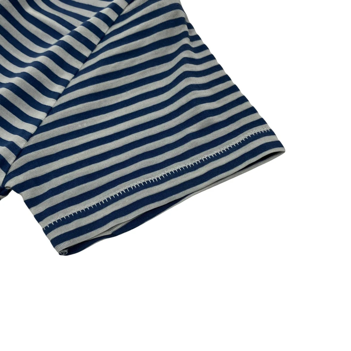 Frog and Pony cropped flocked striped cotton-blend T-shirtボーダーTシャツ92-03-35-03032 - Image 4