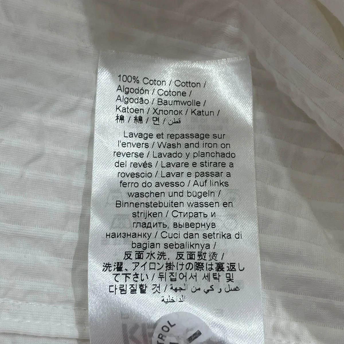 プリーツストライプバンドカラーシャツバンドカラーシャツFE65CH4349LU - Image 6