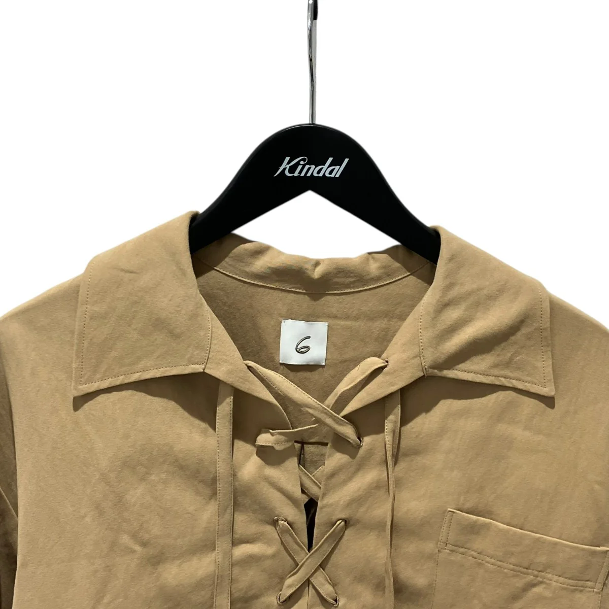 LACE UP SHIRT長袖シャツ8621-299-0103 - Image 3