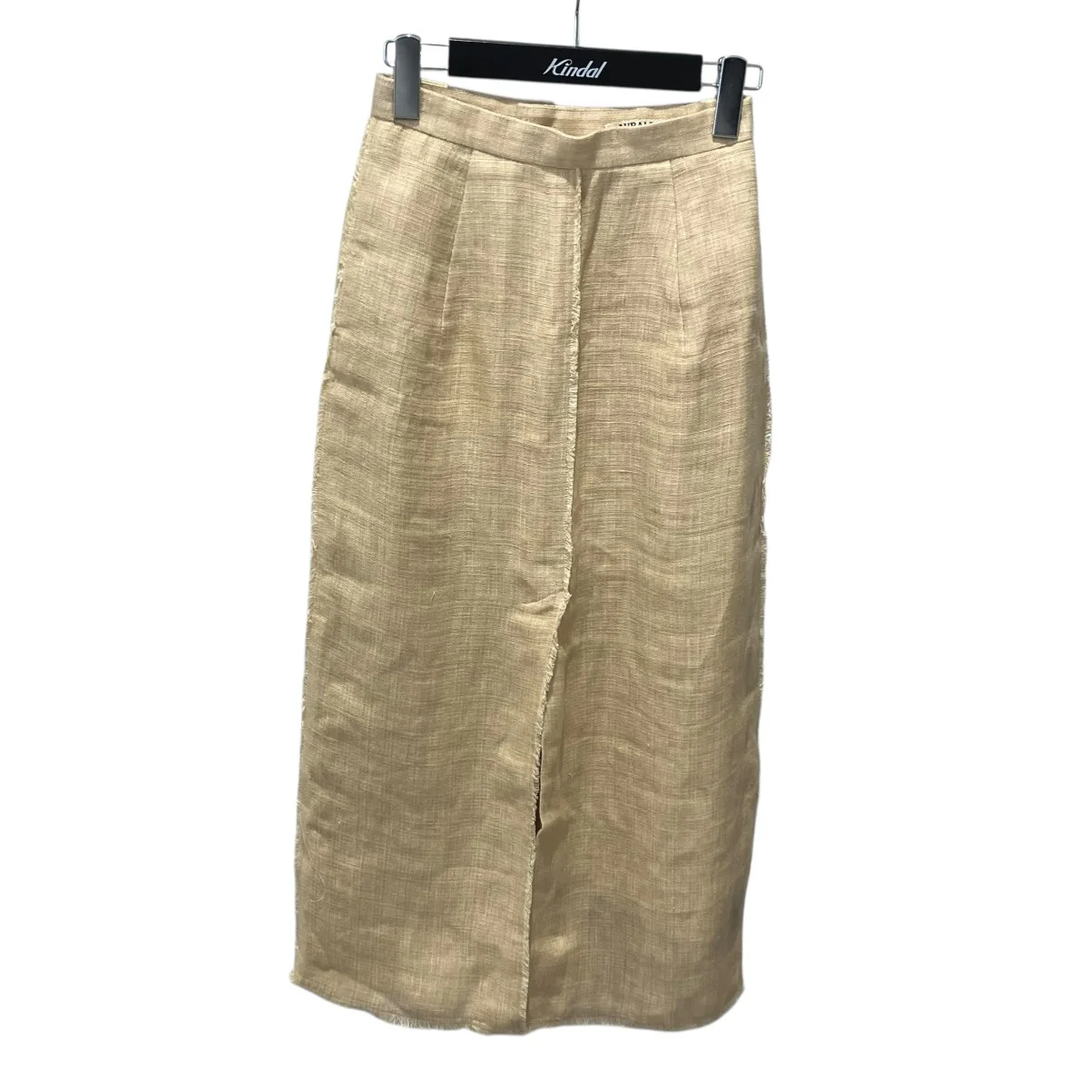 LINEN DOUBLE FACE FRINGE SKIRTロングスカートa20ss06wl