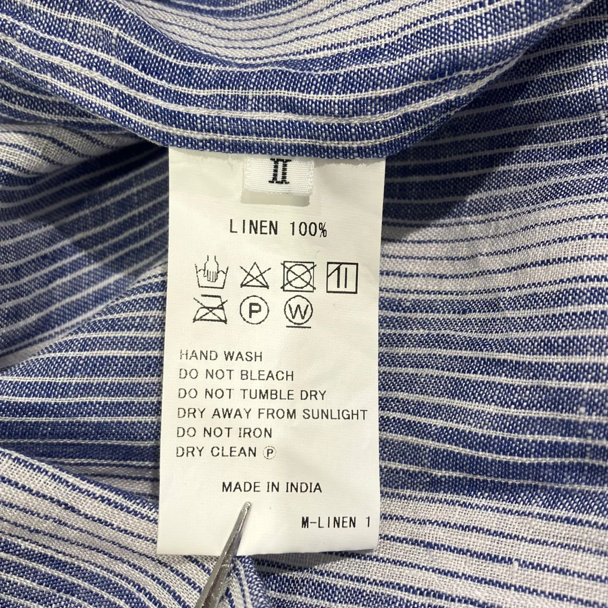 リネンストライプシャツワンピースシャツワンピース - Image 5
