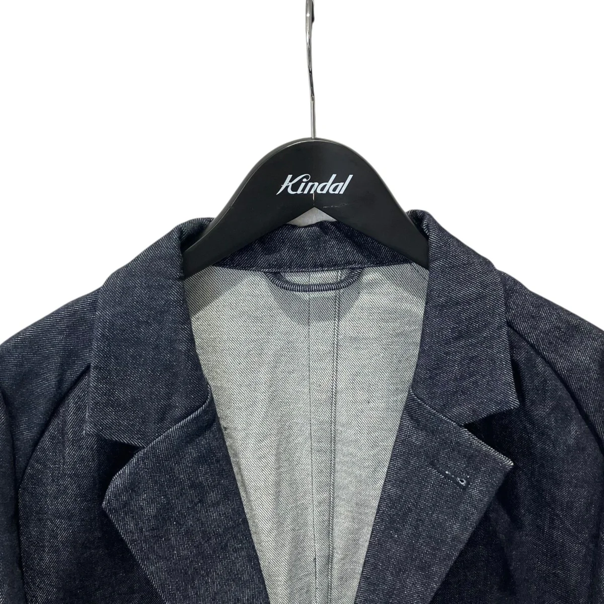 VESTE TWO BUTTON ORGANIC DENIM ONE WASHデニムジャケット - Image 3