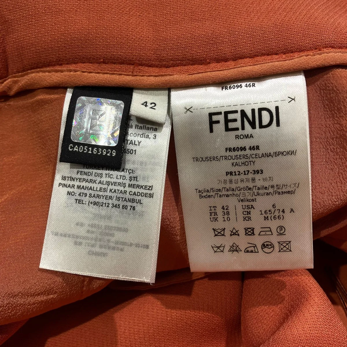 Cropped Tailored TrousersワイドパンツFR6096 46R - Image 6
