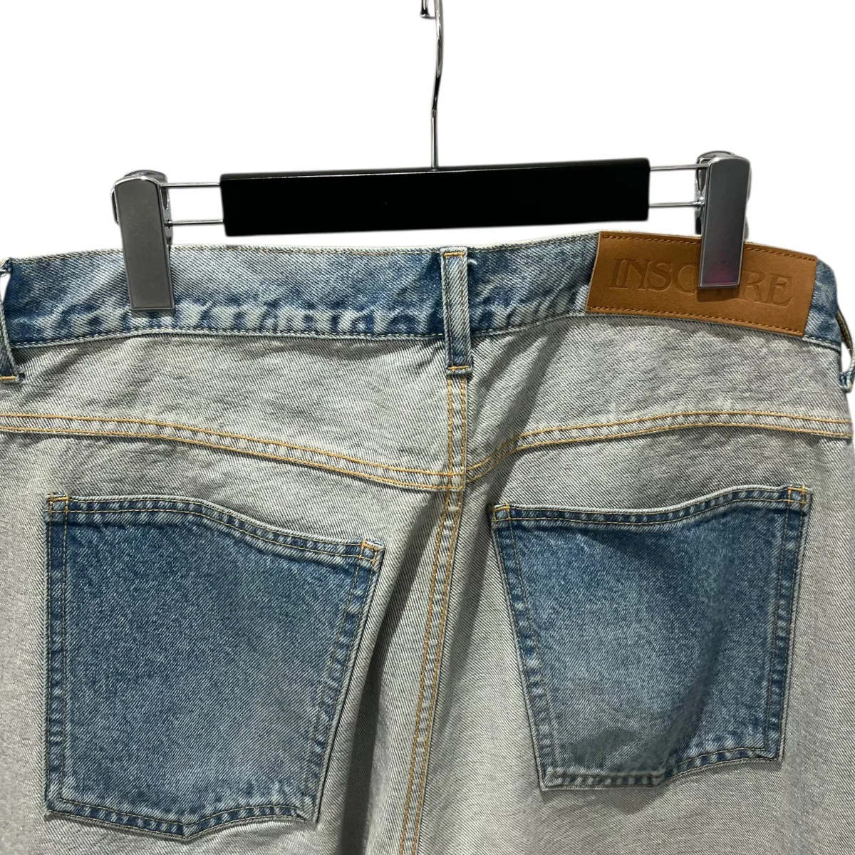 Loose Fit Inside Out DenimワイドデニムパンツID-PT33 - Image 5