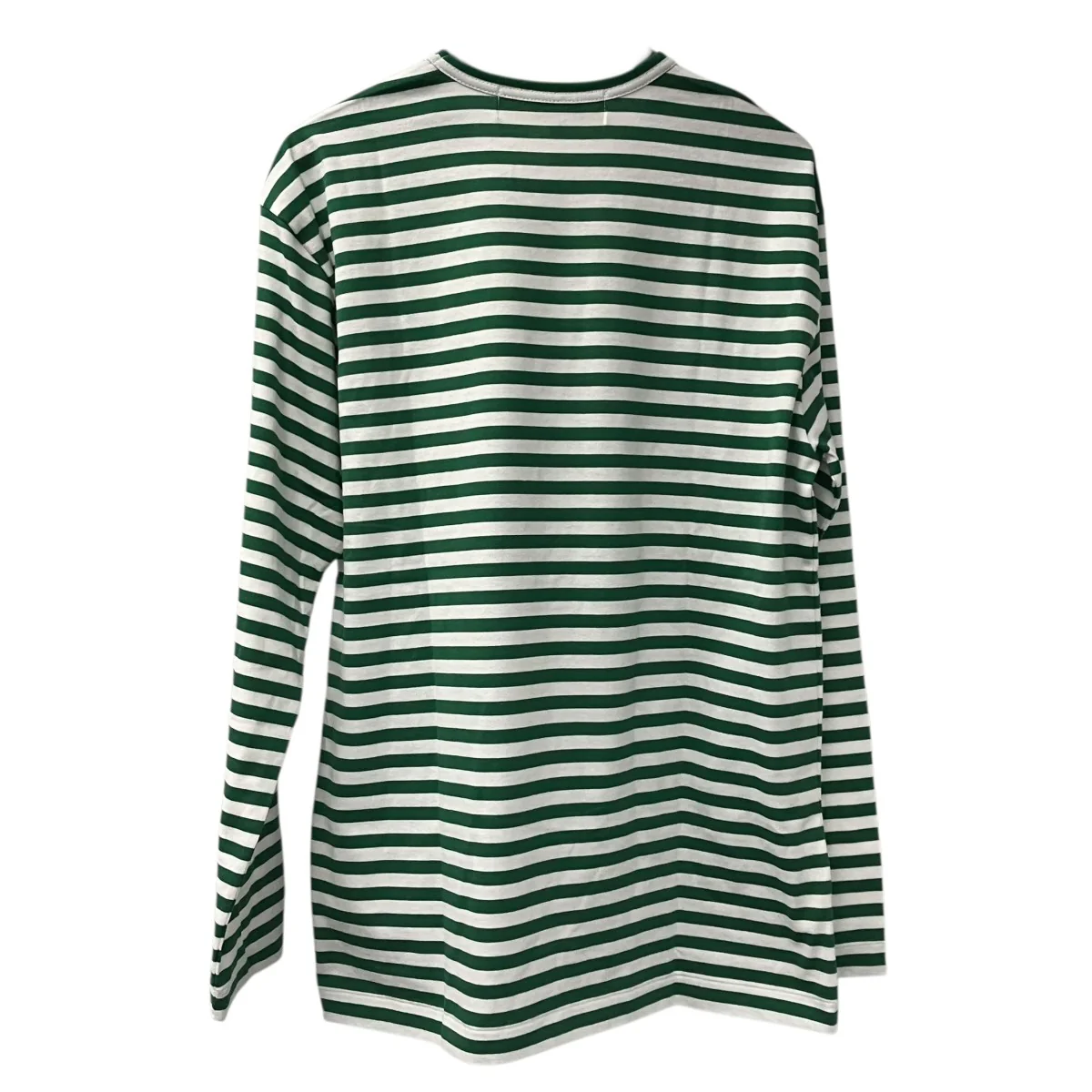 Border Long Sleeve T-Shirt With Red Emblem長袖カットソーax-t164 - Image 2
