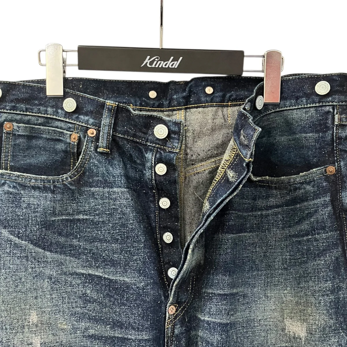 #002 1942 LV JEANS ヴィンテージ加工デニムパンツ - Image 3