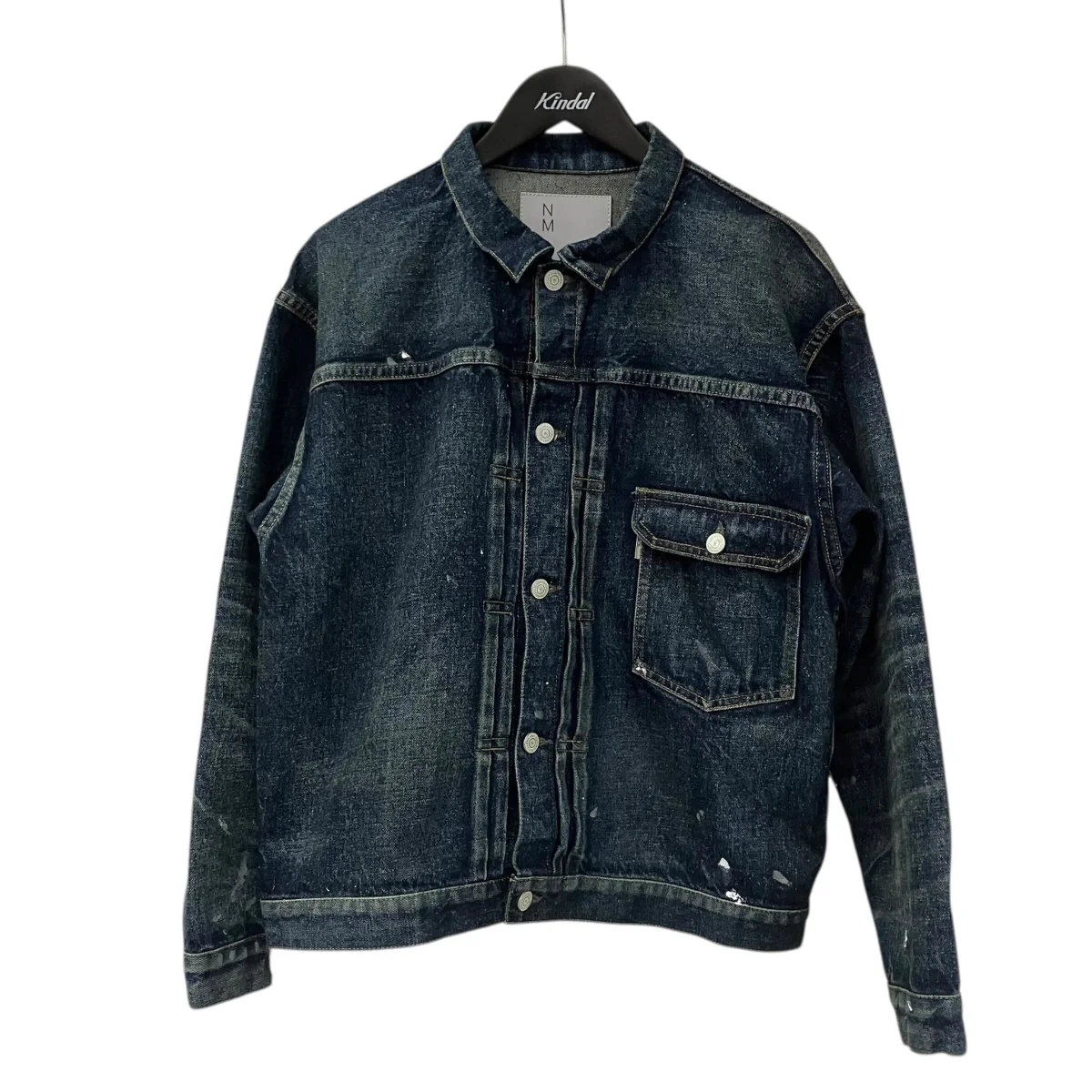 #001 T-BACK DENIM JACKET ペンキ加工デニムジャケット