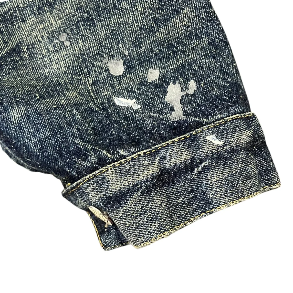 #001 T-BACK DENIM JACKET ペンキ加工デニムジャケット - Image 4