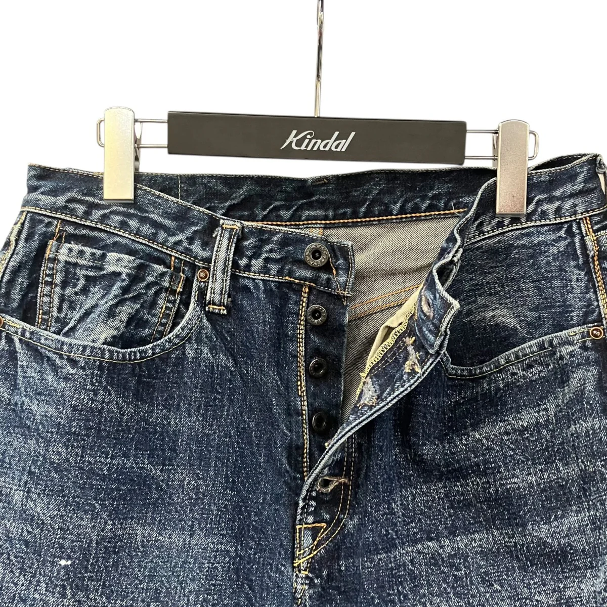 セルビッチ赤耳 VINTAGE加工デニムデニムパンツ - Image 3
