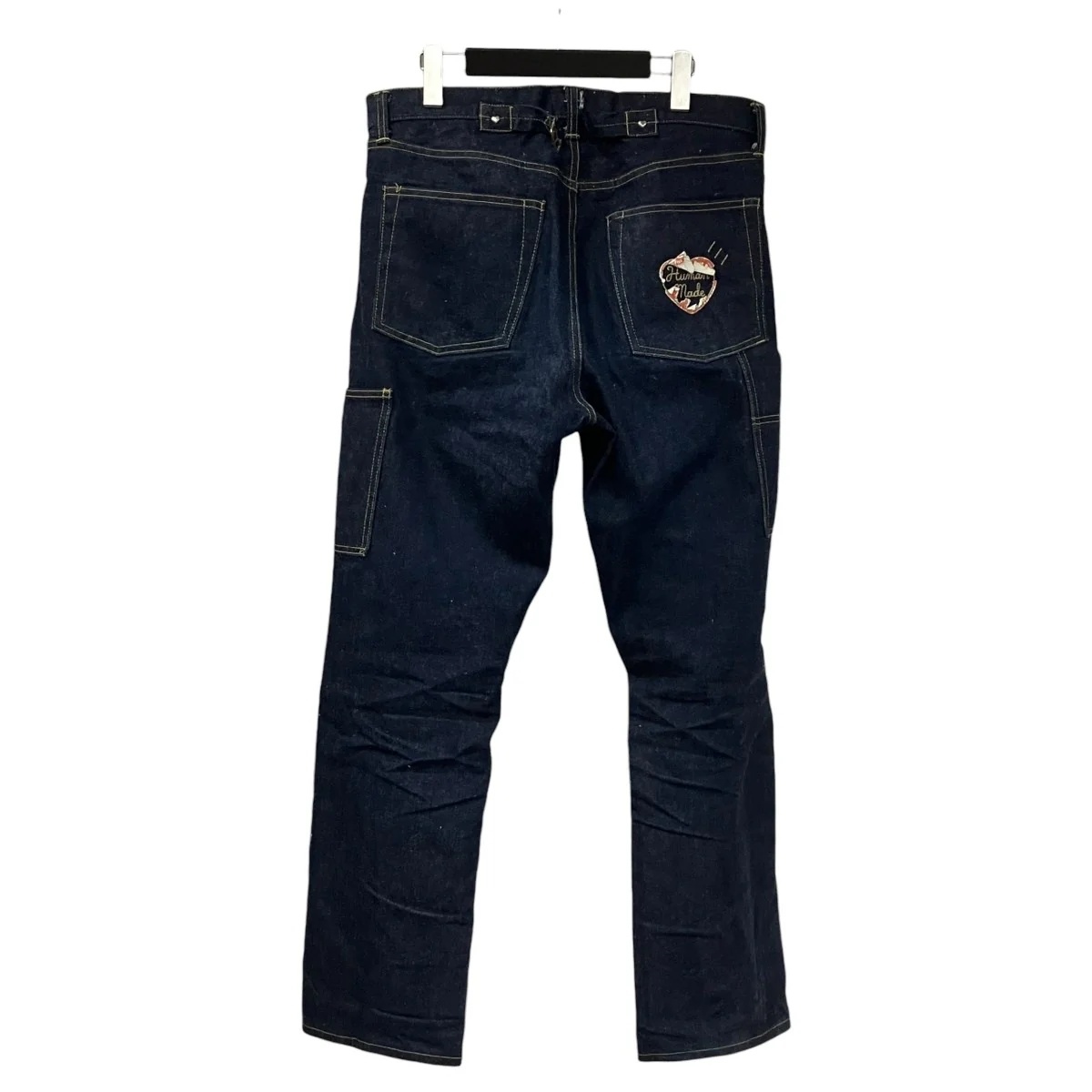 STRAIGHT DENIM PANTS PAST背面ハートタグ破れデニムパンツHM31PT001 - Image 2