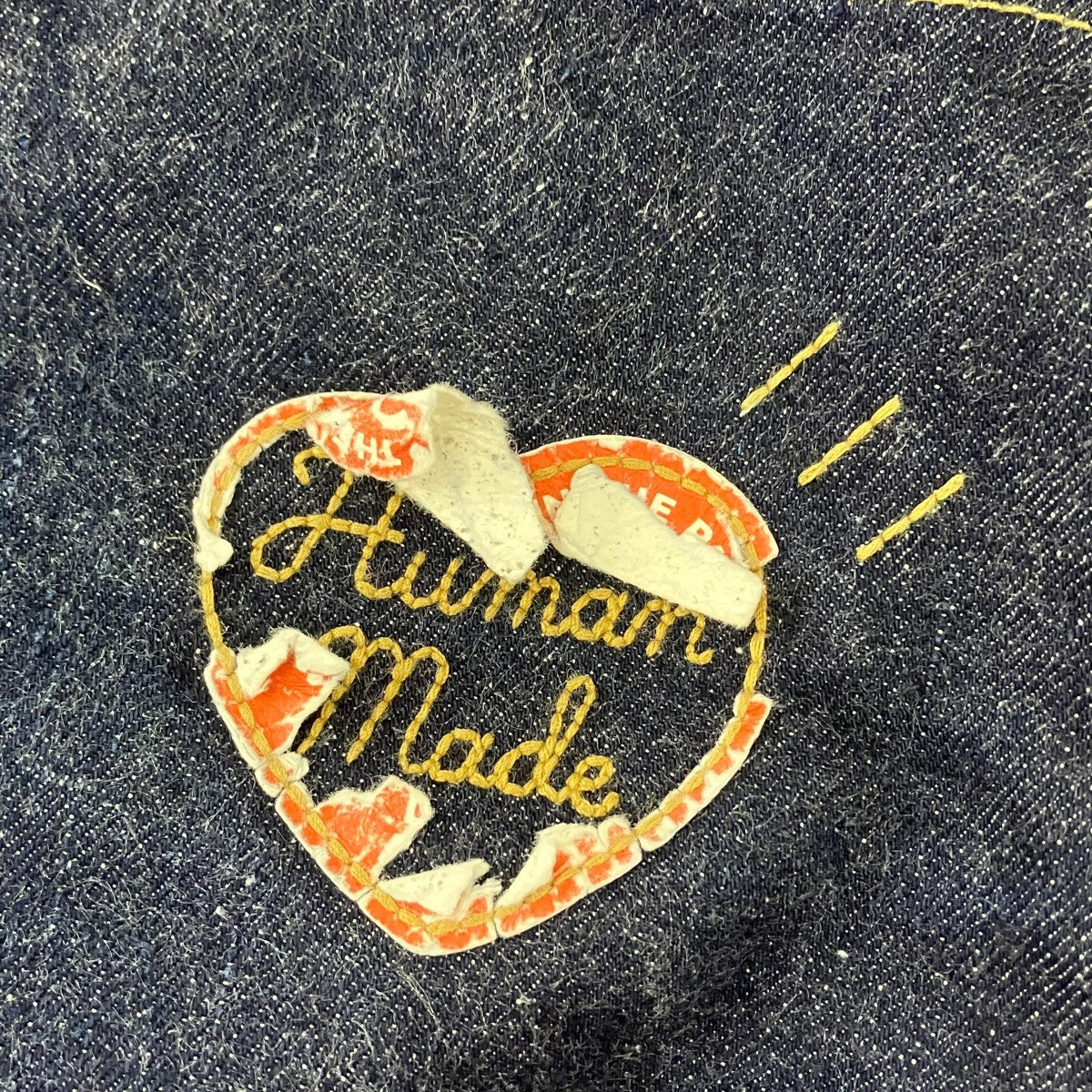 STRAIGHT DENIM PANTS PAST背面ハートタグ破れデニムパンツHM31PT001 - Image 7