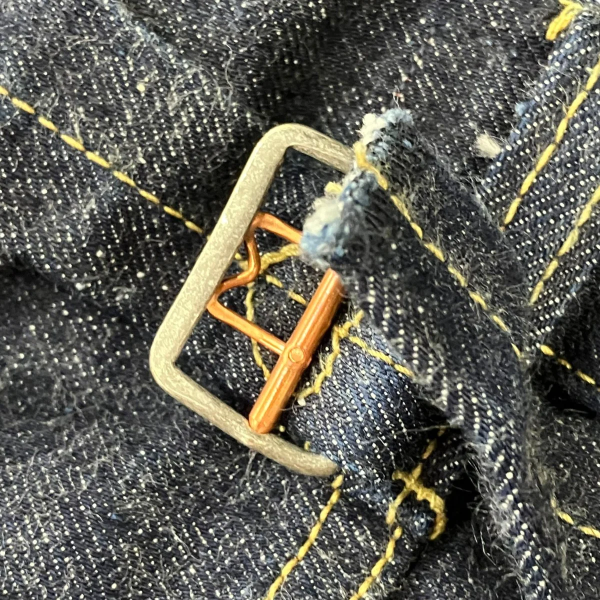 STRAIGHT DENIM PANTS PAST背面ハートタグ破れデニムパンツHM31PT001 - Image 8
