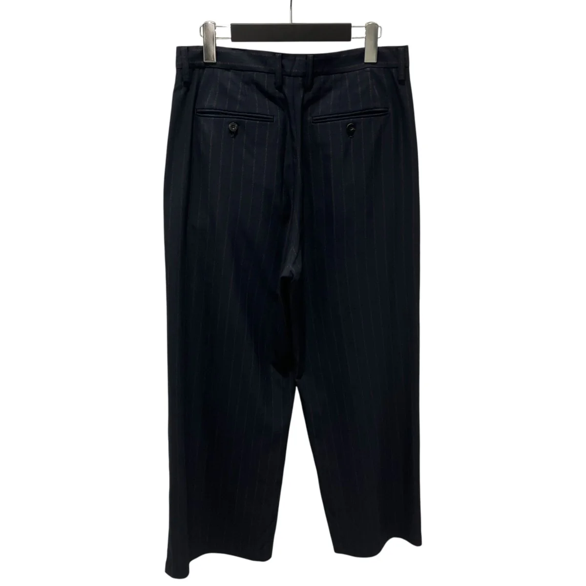 Buggy Trousers (Navy Stripe)スラックスIH-23FW-P028-MSS - Image 2