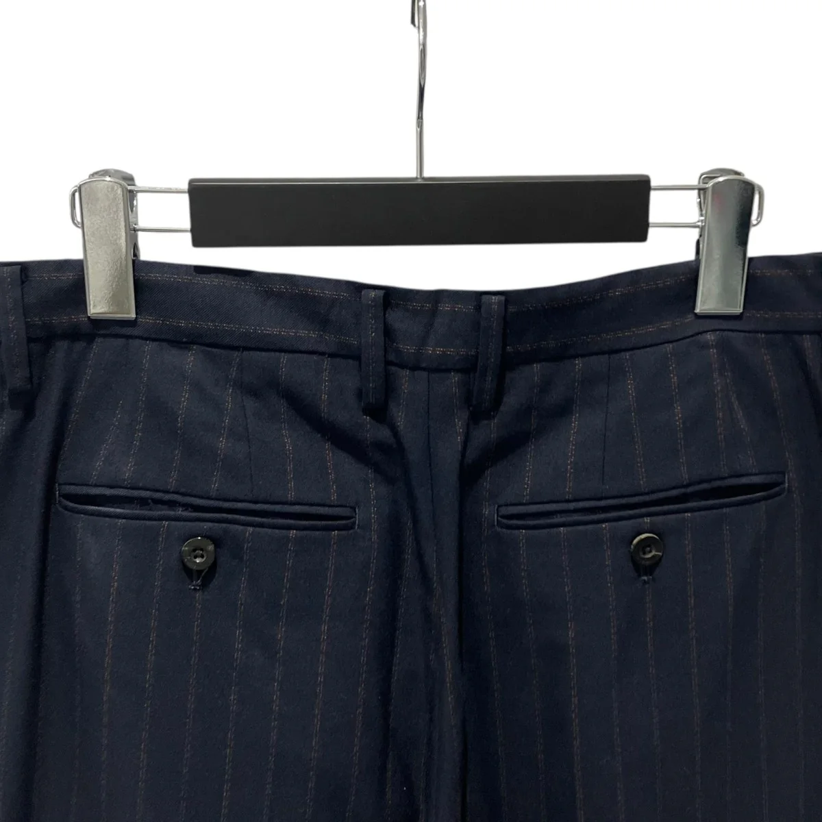 Buggy Trousers (Navy Stripe)スラックスIH-23FW-P028-MSS - Image 5