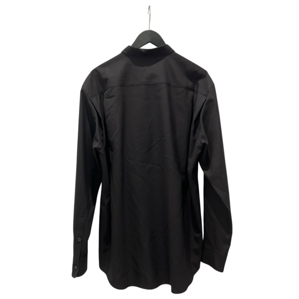 DROPPED SHOULDER TOP WITH SHIRT COLLAR IN WOOL SHIRTINGF23T01-NKWS - Image 2