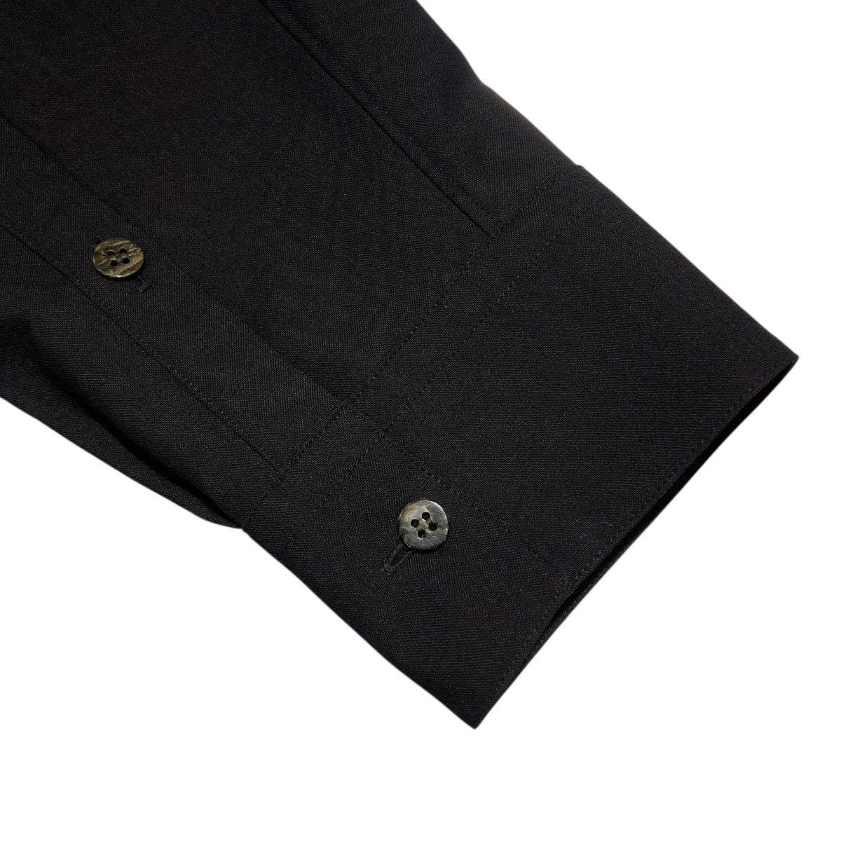 DROPPED SHOULDER TOP WITH SHIRT COLLAR IN WOOL SHIRTINGF23T01-NKWS - Image 4
