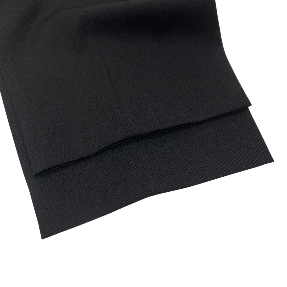 Officer Pants Black Gabardineスラックス352-16201-202412 - Image 4
