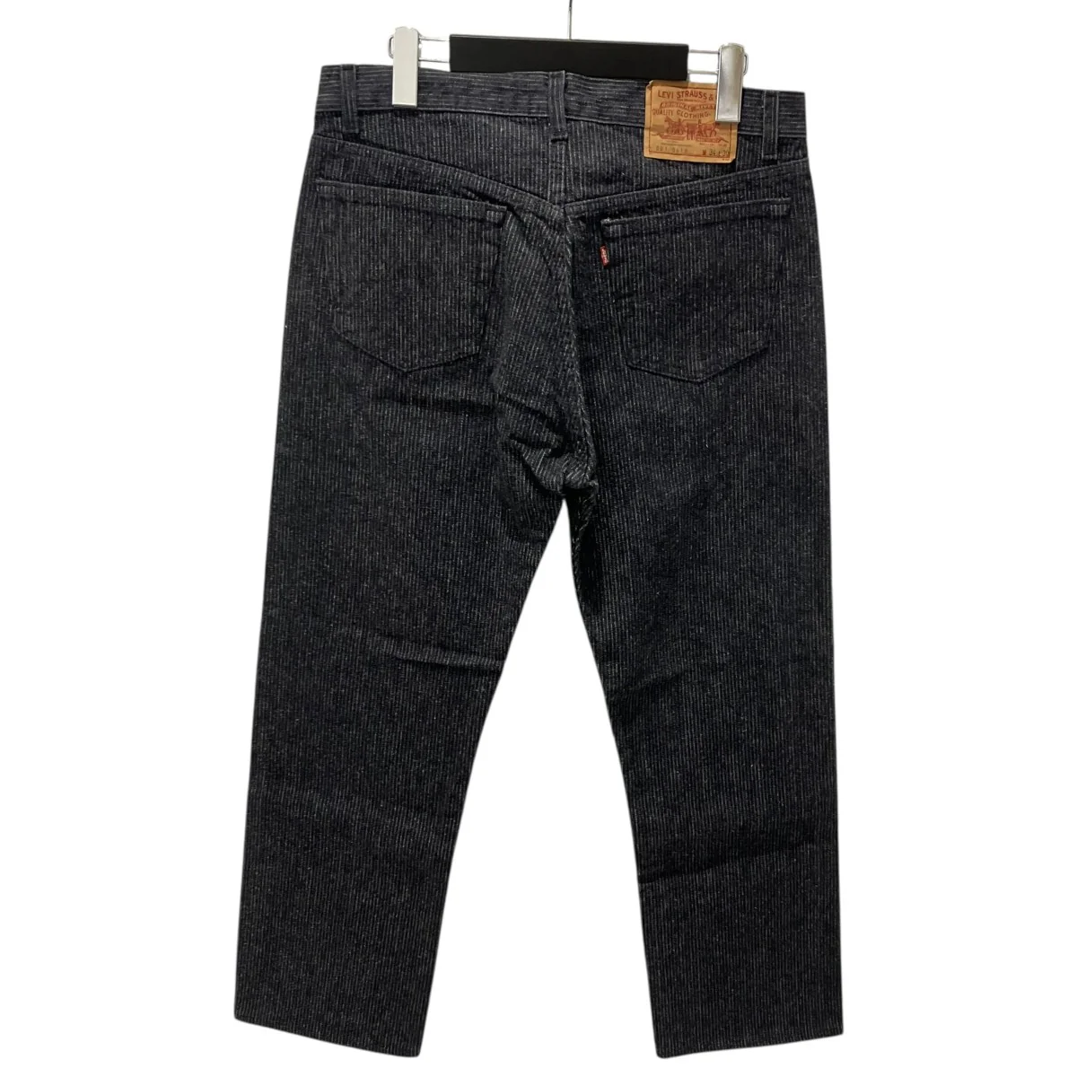 80-90’s Black Stripe Jeans TOPボタン525デニムパンツ501-0619 - Image 2
