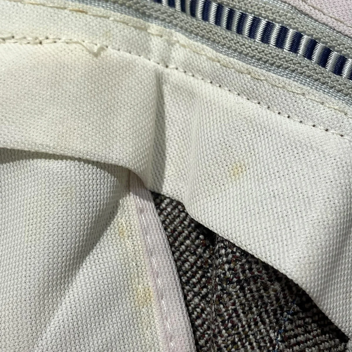 VINTAGE OPTI ZIP ヘリンボーンストライプトラウザースラックス - Image 8
