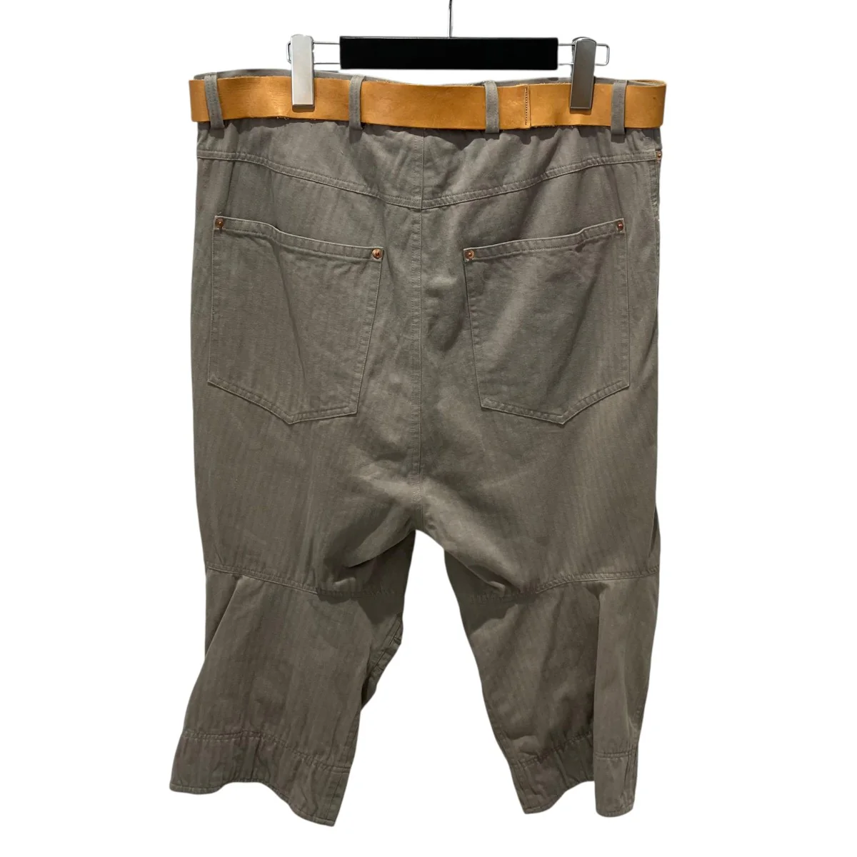 Mens Belt Jean コットンヘリンボーンパンツ - Image 2