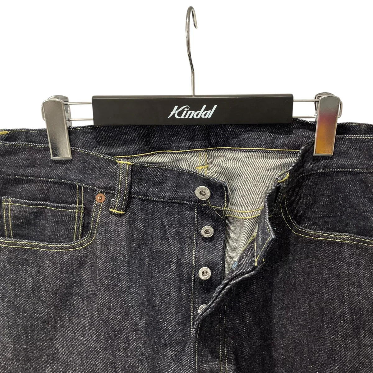 Washed Denim Wide PantsデニムパンツAP-4001 - Image 3
