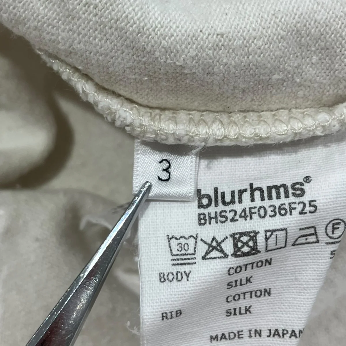 Co Silk Nep Baseball HenryヘンリーネックカットソーBHS24F036F25 - Image 5