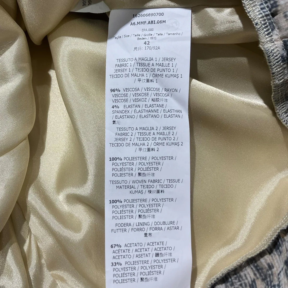 ノースリーブプリーツレイヤード総柄ドレスノースリーブワンピース11-62-60669 - Image 4