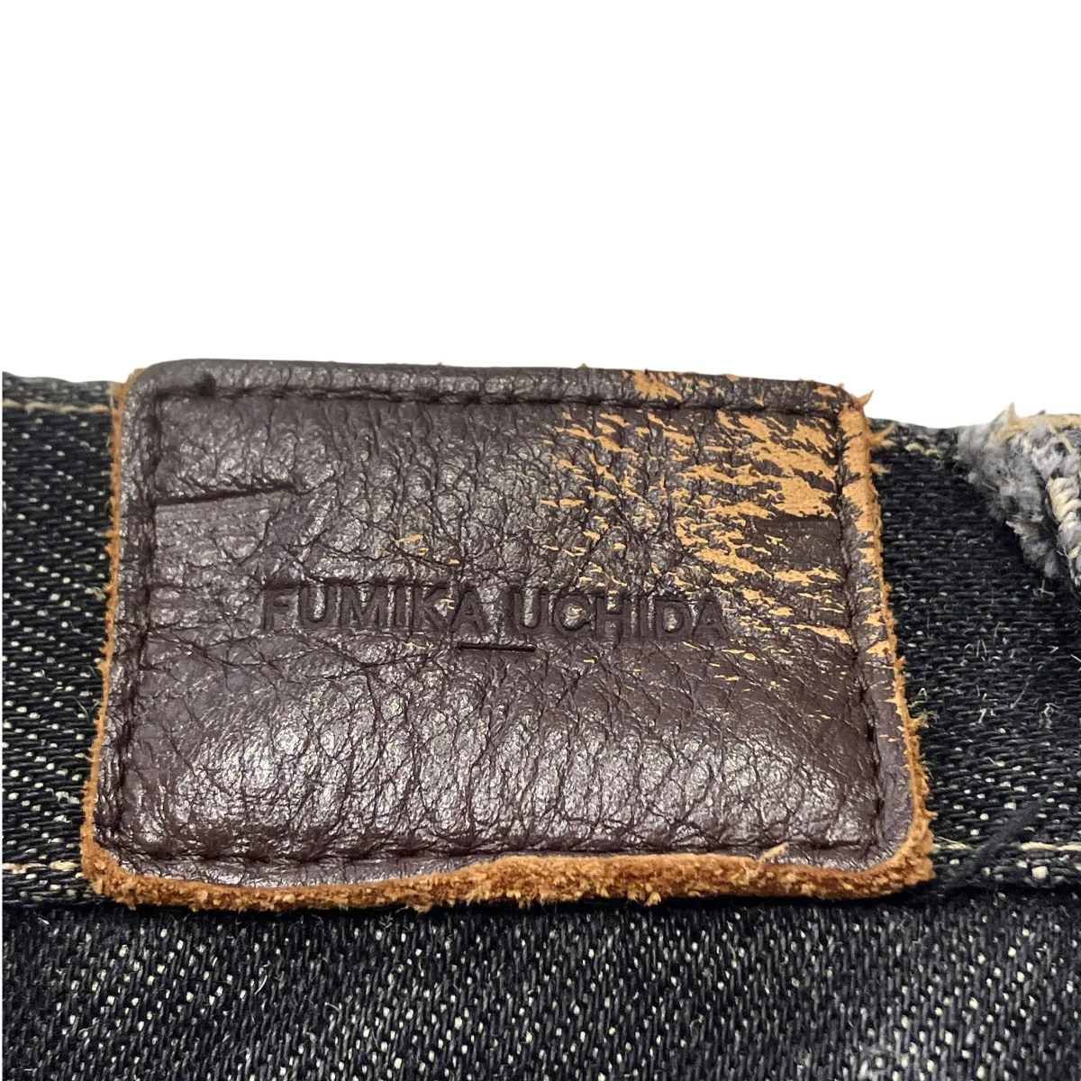 DENIM BONDING WIDE STRAIGHT PANTSデニムパンツFU-M-DM001 - Image 10