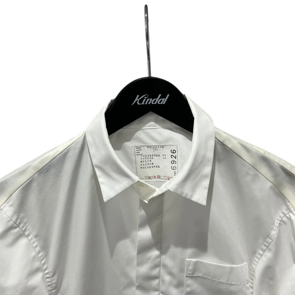 cotton poplin x nylon twill shirt半袖シャツ23-06926 - Image 3