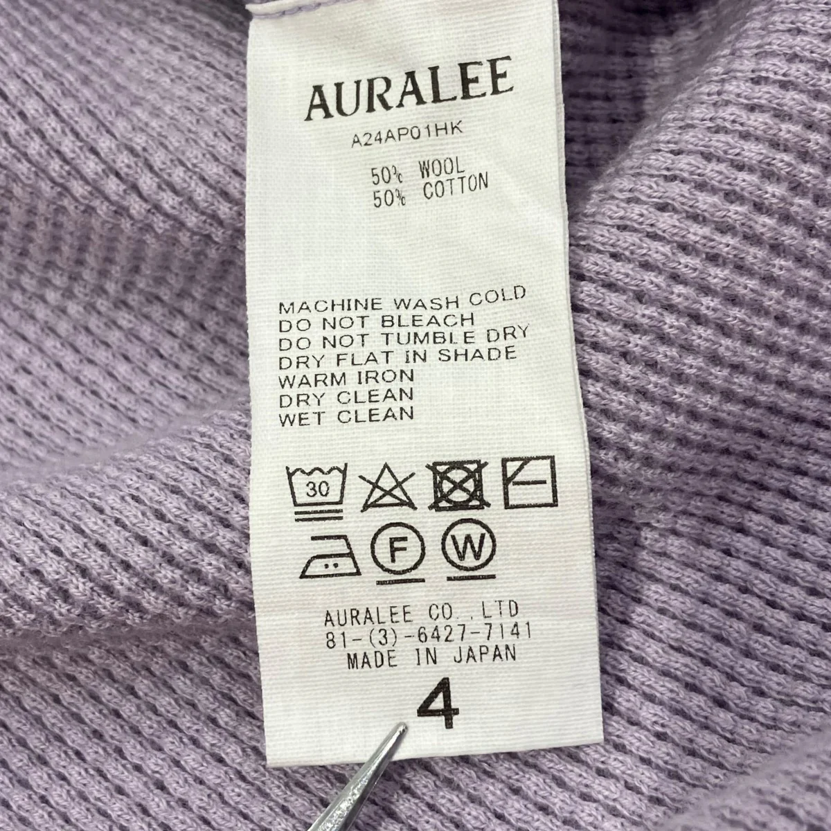 WOOL COTTON THERMAL P OセーターA24AP01HK - Image 5