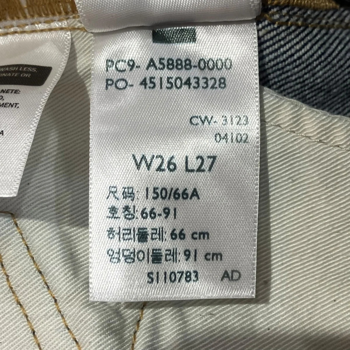 BLUETAB? カラムジーンズ ダークインディゴデニムパンツA5888-0000 - Image 6