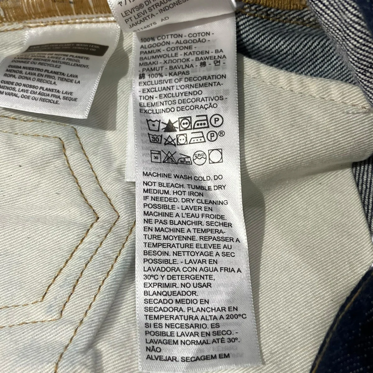 BLUETAB? カラムジーンズ ダークインディゴデニムパンツA5888-0000 - Image 7