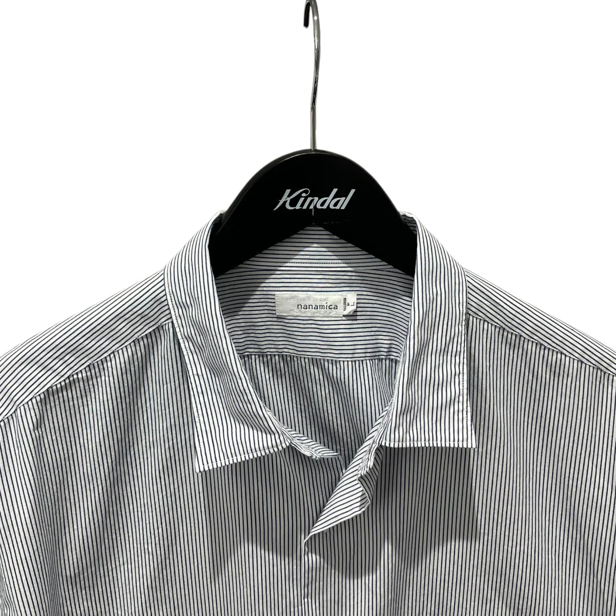 SUGF362 Regular Collar Stripe Wind Shirtストライプシャツ - Image 3