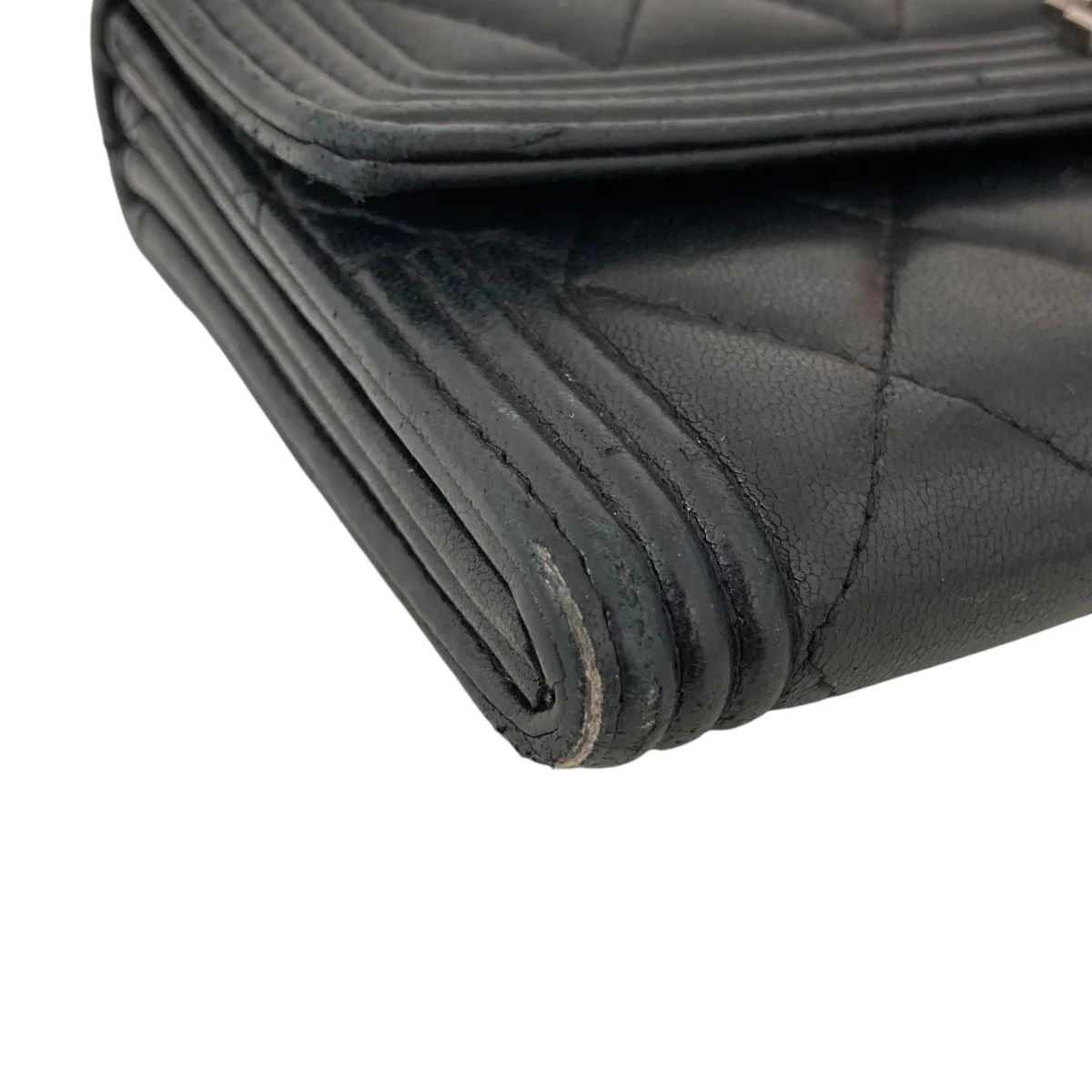 ボーイシャネル ロングフラップ ラムスキン長財布 - Image 5
