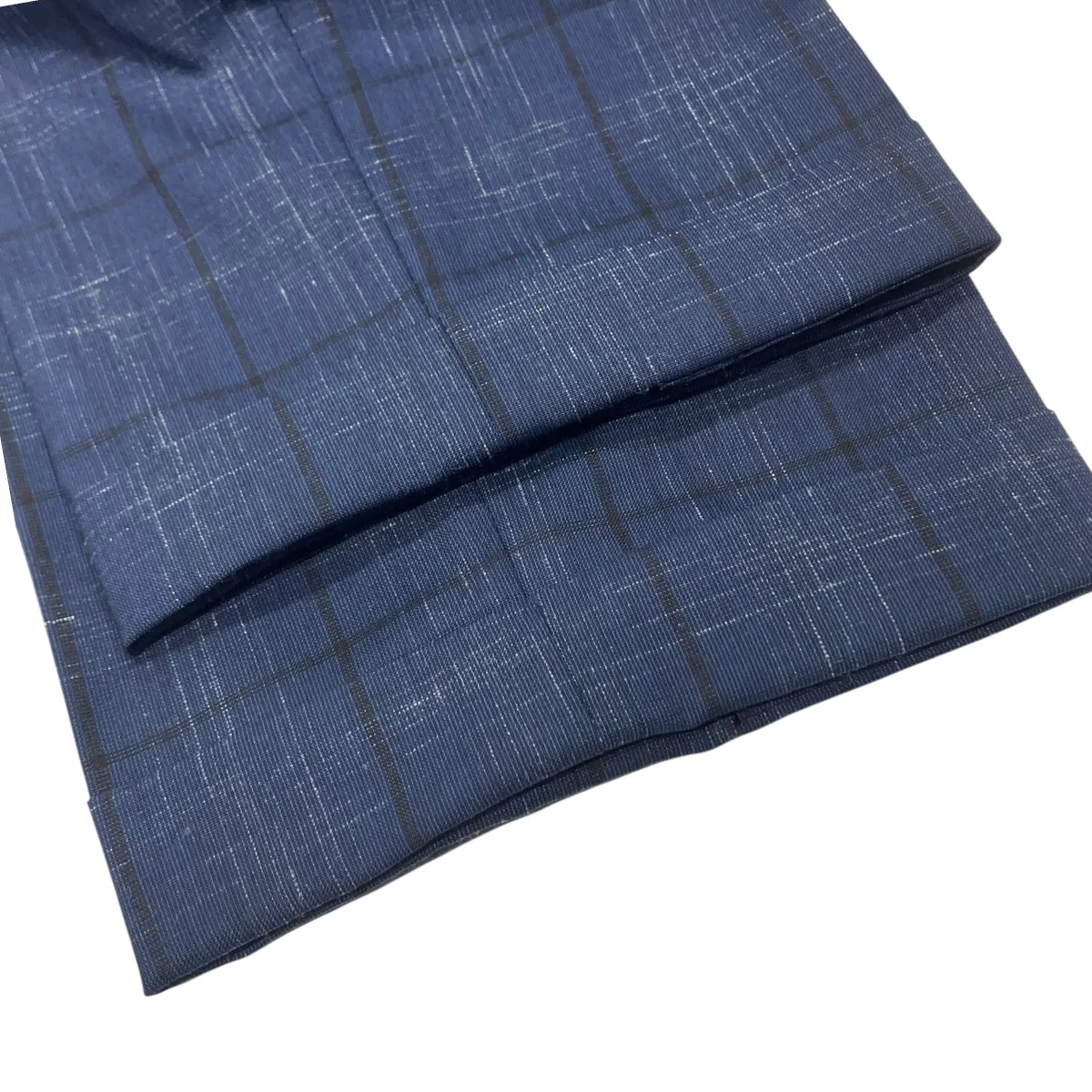 DORMEUIL CHECK PLEATED TROUSERSタックパンツ - Image 4