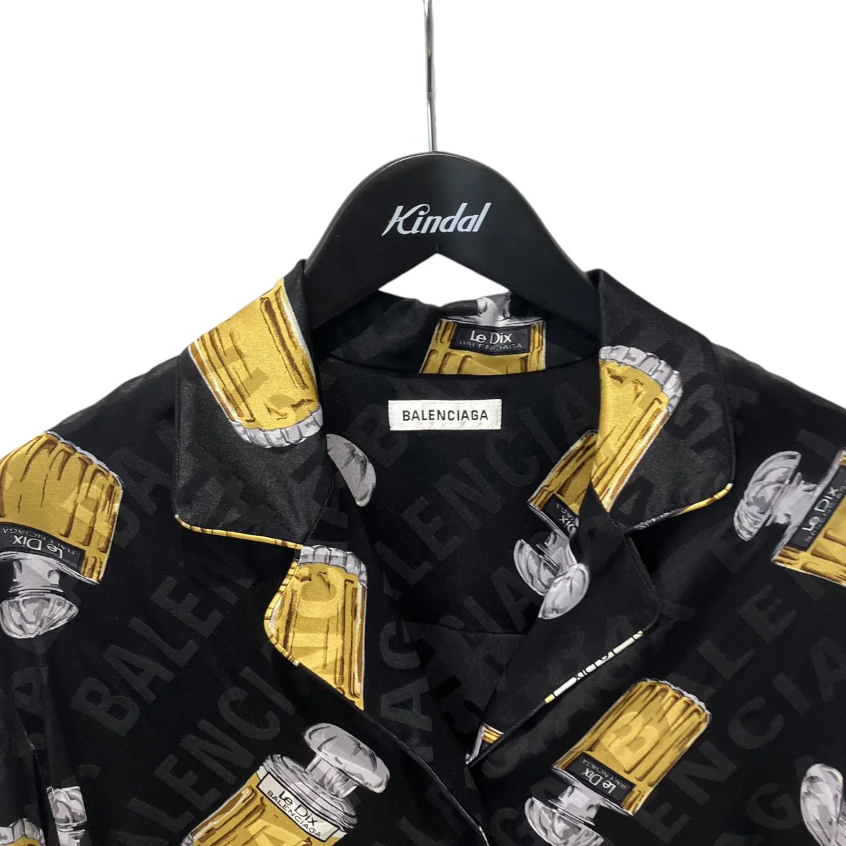 香水柄 シルクパイピングシャツシャツ602450 - Image 3