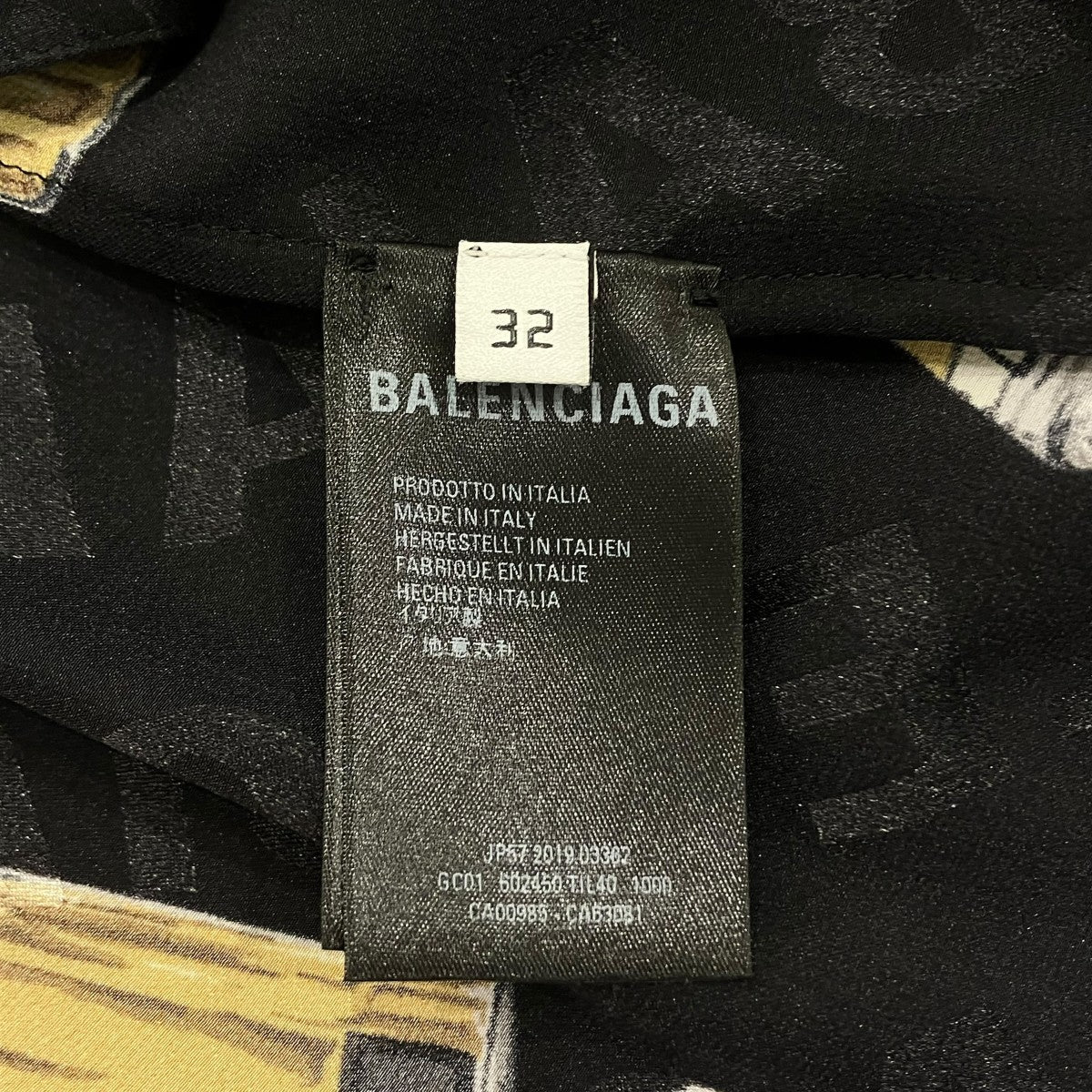 香水柄 シルクパイピングシャツシャツ602450 - Image 5