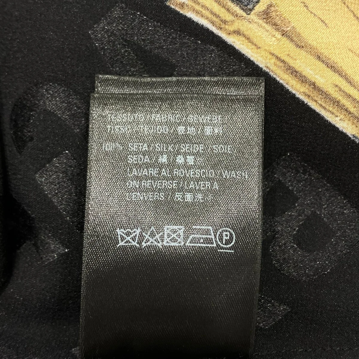 香水柄 シルクパイピングシャツシャツ602450 - Image 6