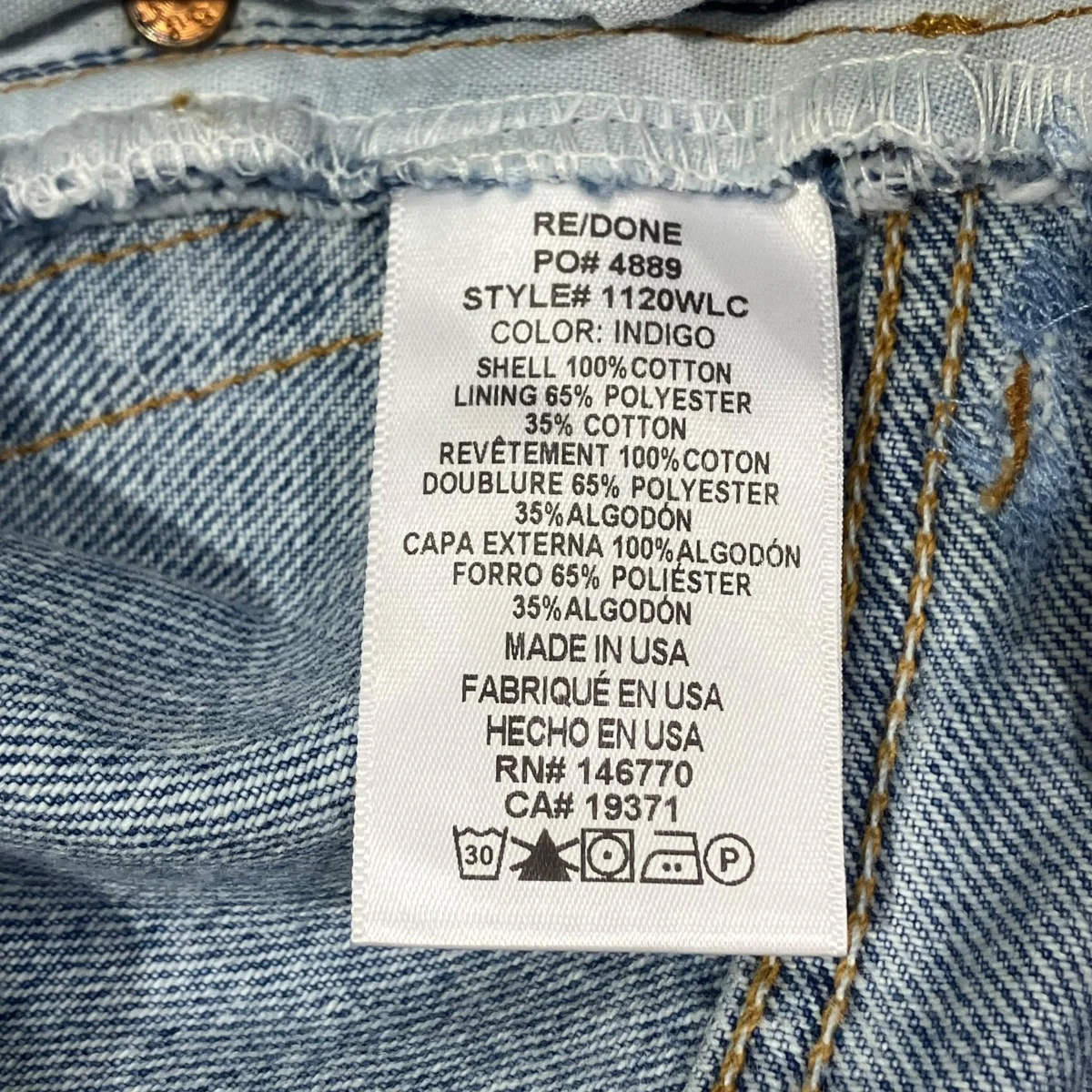 リーバイスリメイク 再構築デニムデニムパンツ - Image 7