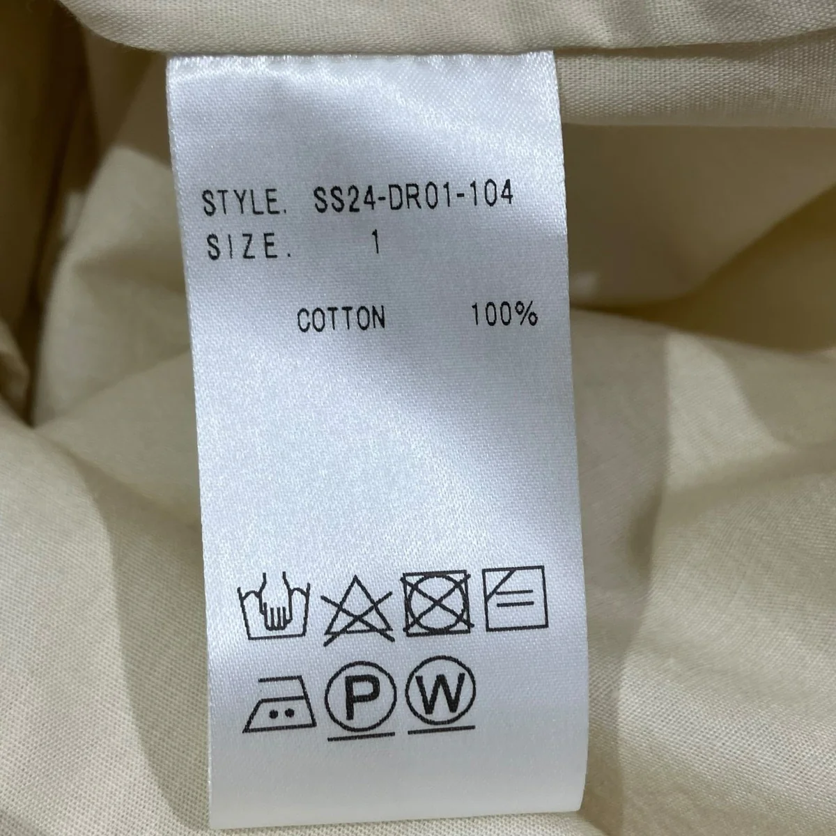 WRAP DRESS SHIRT COTTONノースリーブワンピースSS24-DR01-104 - Image 4