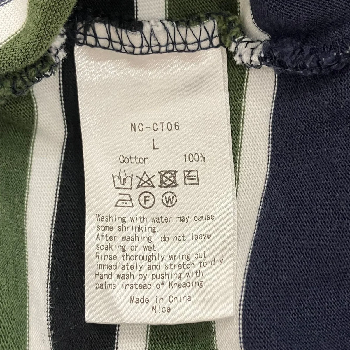 N!ce border long tee ボーダーロンT長袖カットソーNC-CT06 - Image 5